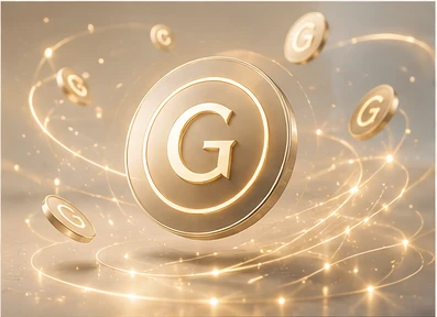 Golden Global Dollars tokens in motion