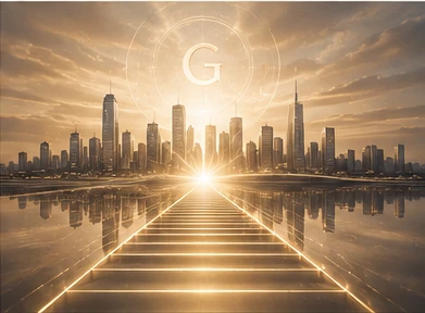 A luminous path toward a future city